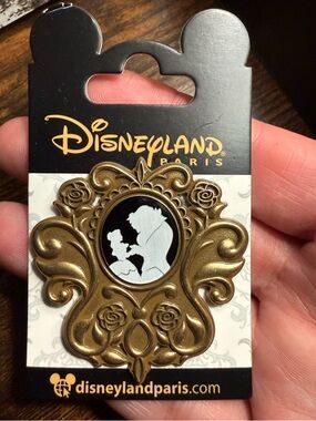 Disney Beauty and the Beast Pin - Disneyland Paris Belle and Beast Pin